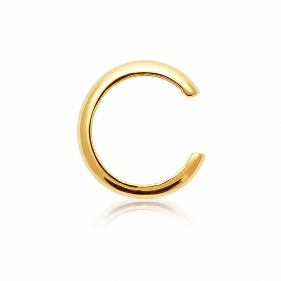 Ear cuff minimaliste • plaqué Or 18K • Bague d'oreille design minimaliste • Bijou pour cartilage hélix