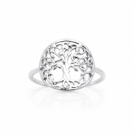 Bague Arbre de vie • Argent 925 • Anneau femme symbole familial • Bijou spirituel vintage