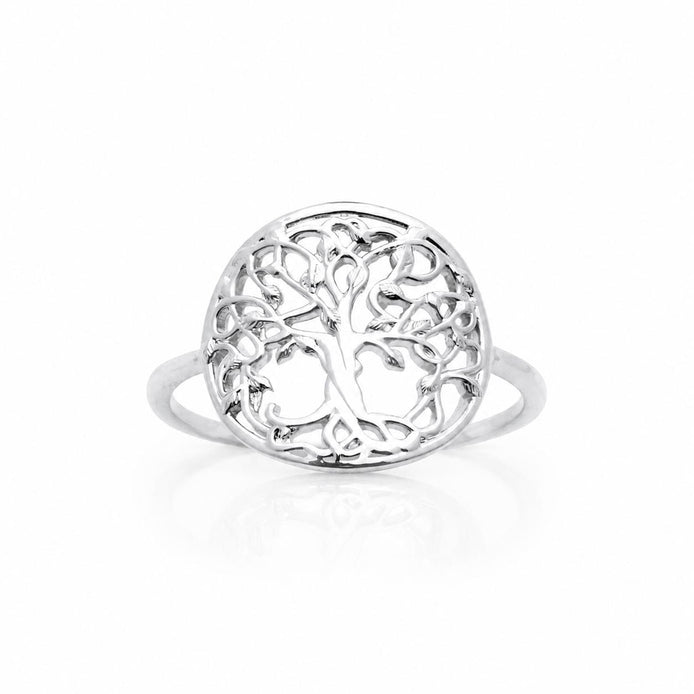Bague Arbre de vie • Argent 925 • Anneau femme symbole familial • Bijou spirituel vintage