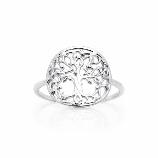 Bague Arbre de vie • Argent 925 • Anneau femme symbole familial • Bijou spirituel vintage