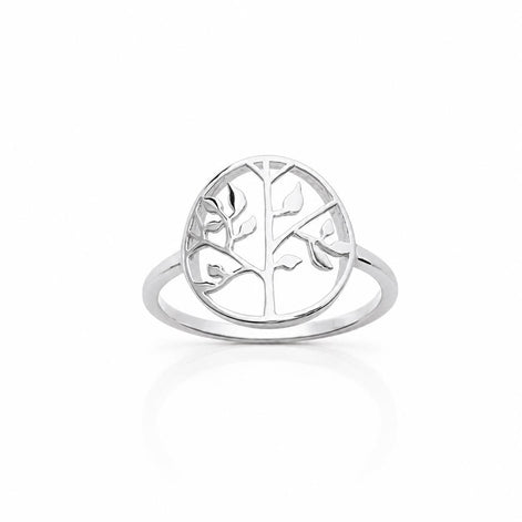 Bague Arbre de vie • Argent 925 • Anneau femme médaillon symbole familial • Bijou spirituel