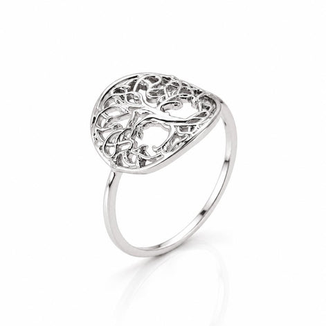Bague Arbre de vie • Argent 925 • Anneau femme symbole familial • Bijou spirituel vintage