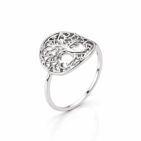 Bague Arbre de vie • Argent 925 • Anneau femme symbole familial • Bijou spirituel vintage
