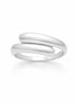 Bague croisée • Argent 925 • Anneau entrecroisé au design graphique • Bijou moderne élégant
