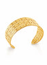 Bracelet jonc ouvert • Doré Or Fin 18K • Jonc élégant refermable • Bijou minimaliste moderne • Manchette fine refermable • Cadeau pour femme