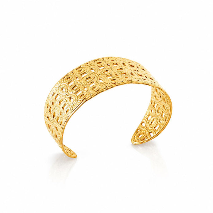 Bracelet jonc ouvert • Doré Or Fin 18K • Jonc élégant refermable • Bijou minimaliste moderne • Manchette fine refermable • Cadeau pour femme