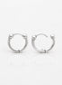 Petites créoles 2 boules • Argent 925 • Anneaux d'oreilles boule double • Créole huggie minimaliste unisexe