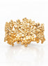 Bague couronne de fleurs • Plaqué Or 18K • Anneau Eternité fleur • Bijou floral