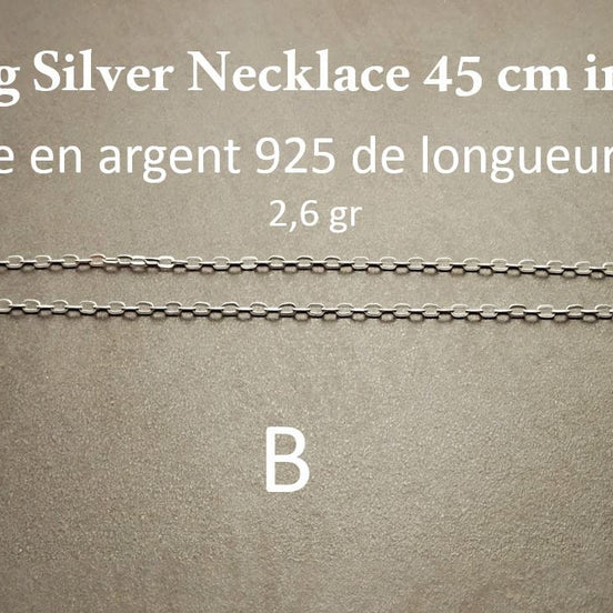 Sterling Silver Chains 40 cm / 45 cm / 50 cm / 55 cm / 60 cm / 70 cm