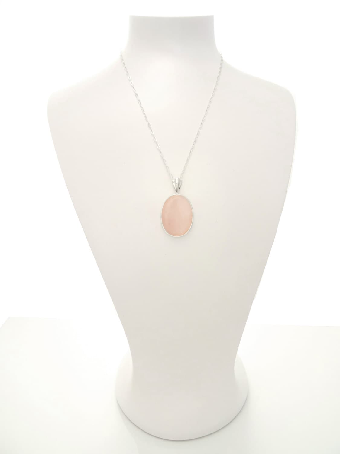 Rose Quartz Pendant, Sterling Silver Pendant, Pink Stone Quartz, Quartz Gemstone, Unique jewelry, Vintage Style Necklace, Birthstone