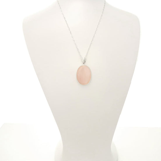 Rose Quartz Pendant, Sterling Silver Pendant, Pink Stone Quartz, Quartz Gemstone, Unique jewelry, Vintage Style Necklace, Birthstone