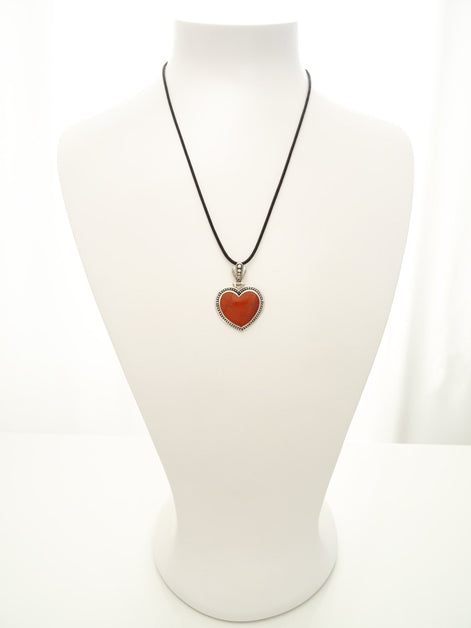 Red Jasper Pendant - Gemstone Pendant - Sterling Silver pendant, Heart pendant, Red Heart, Love, Hipster, Hipster Wedding, Heart Jewelry